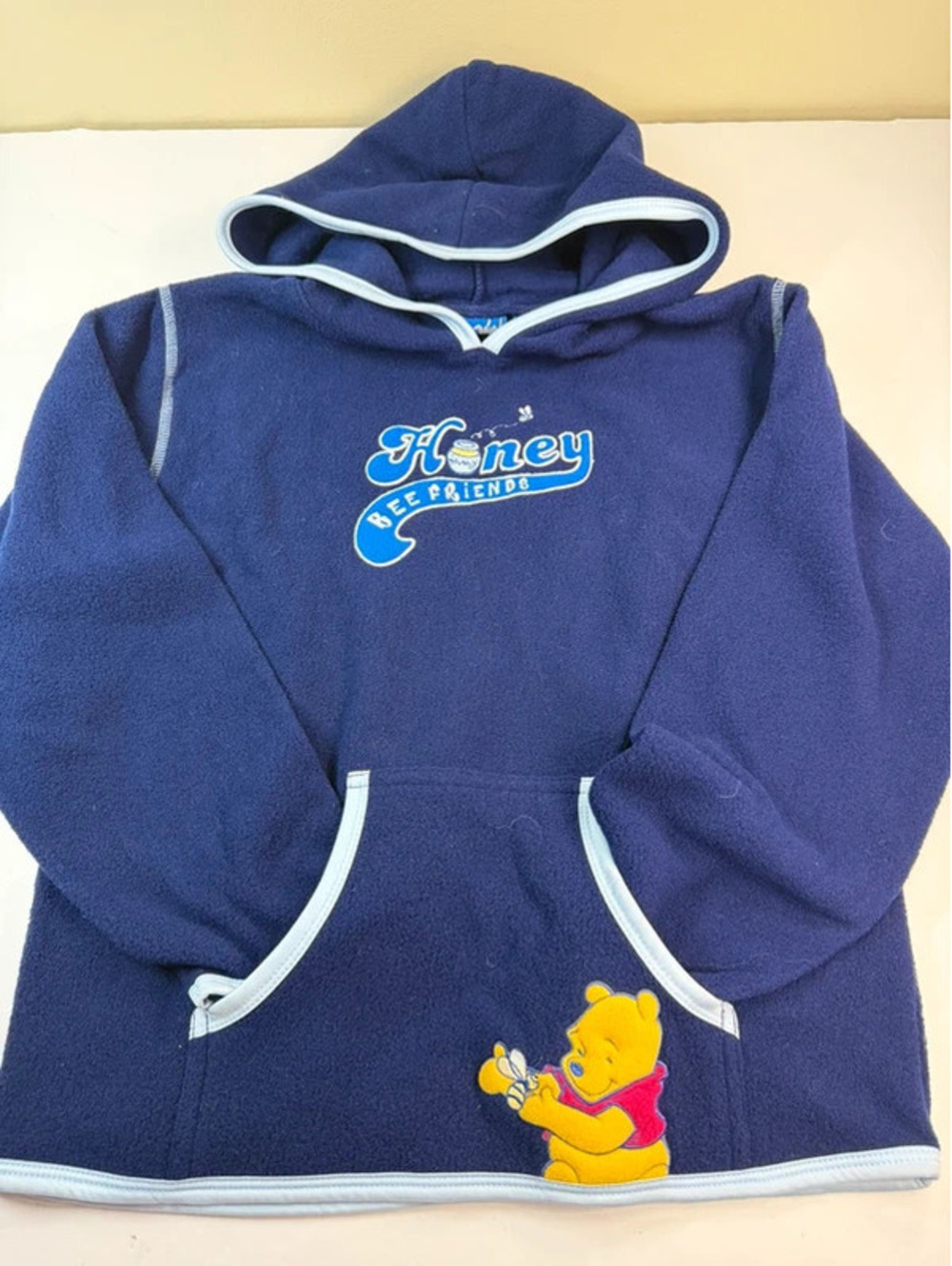 Vintage NWT Disney Winnie the Pooh Fleece Hoodie Youth L - Picture 1 of 5
